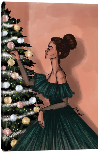 O Christmas Tree Canvas Art Print - Seasonal Glam