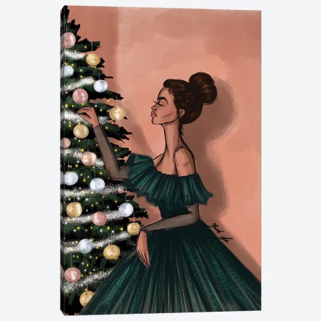 O Christmas Tree Canvas Print #BAH61} by Brooke Ashley Canvas Art