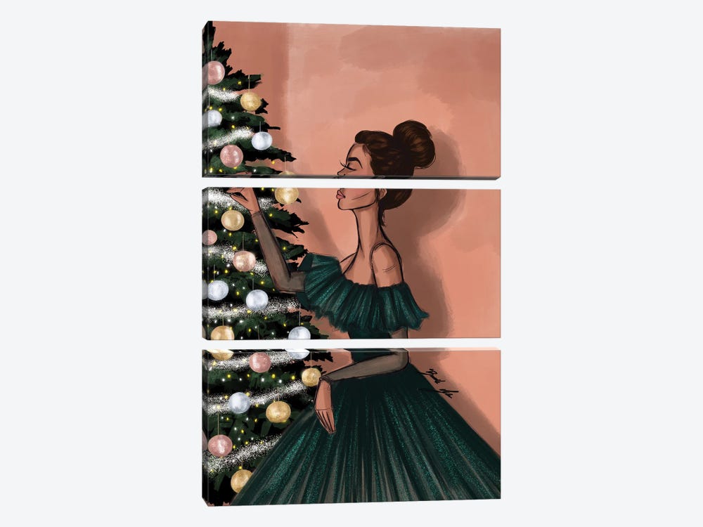O Christmas Tree by Brooke Ashley 3-piece Canvas Wall Art