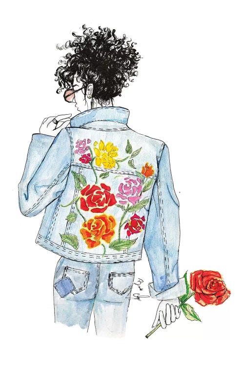Floral and Denim by Brooke Ashley wall art