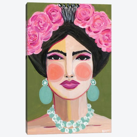 Frida Canvas Print #BAT8} by Britt Atkinson Canvas Artwork