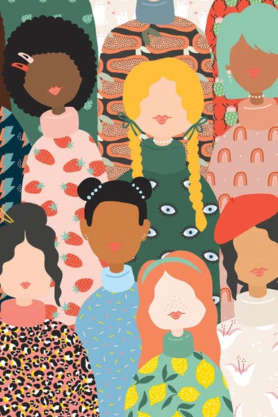 Band Of Women by The Beau Studio framed canvas print