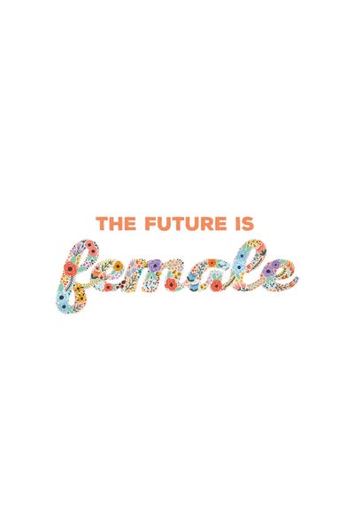 The Future Is Female by The Beau Studio framed canvas print