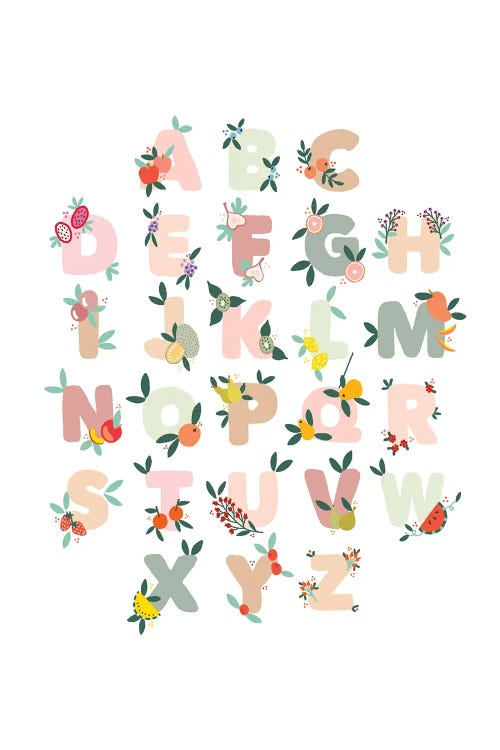 Alphabet by The Beau Studio wall art
