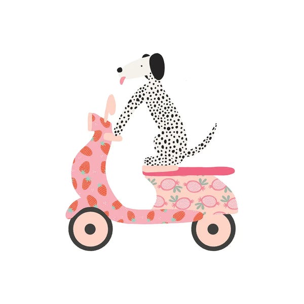 Dalmatians: Dog Scooter by The Beau Studio