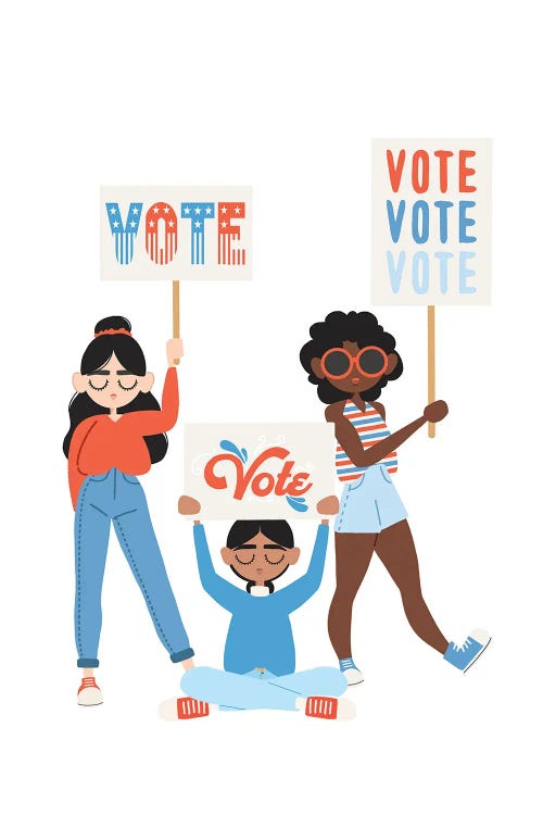 Vote, Vote, Vote by The Beau Studio wall art
