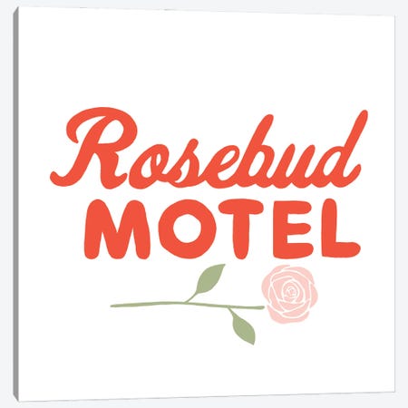 Rosebud Motel Canvas Print #BAU37} by The Beau Studio Art Print