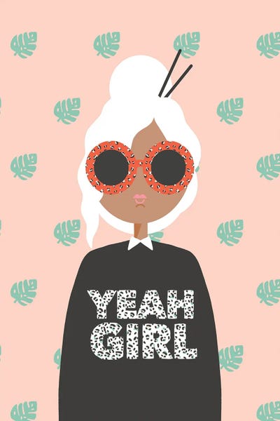 Yeah Girl by The Beau Studio framed canvas print