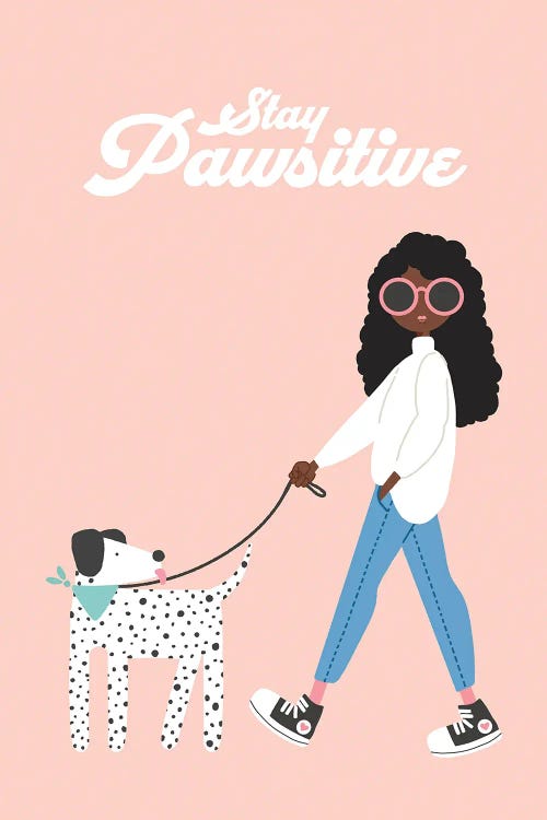 Stay Pawsitive by The Beau Studio wall art