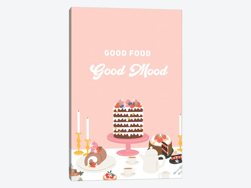 Good Food, Good Mood by The Beau Studio 1-piece Art Print
