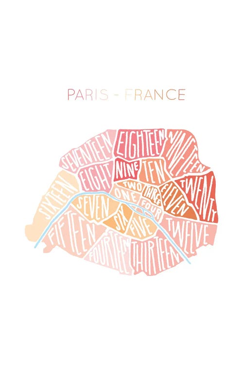 Paris Map by The Beau Studio wall art