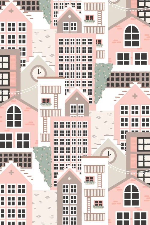 Pastel Town by The Beau Studio wall art