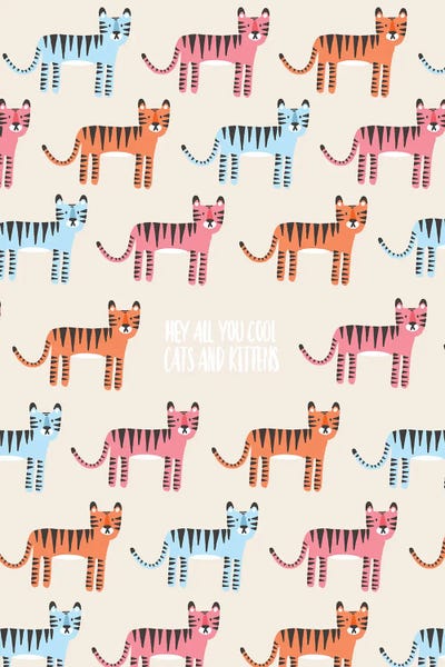 Animal Patterns: Cool Cats And Kittens by The Beau Studio