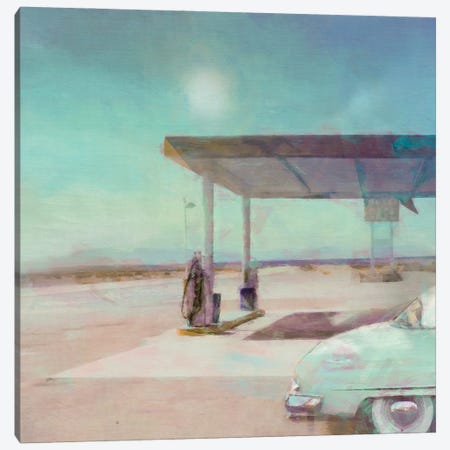 Gas Stop Canvas Print #BAY14} by Noah Bay Canvas Print