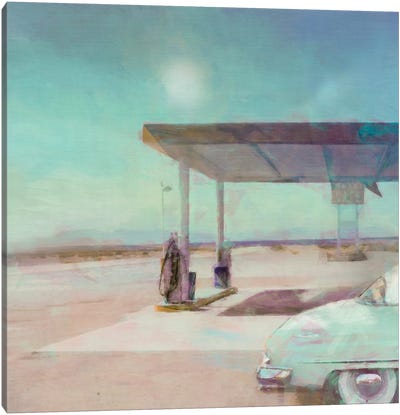 Gas Stop Canvas Art Print