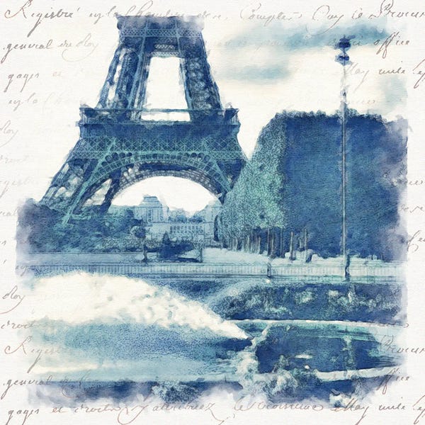 Noah Bay: Paris in Blue I by Noah Bay