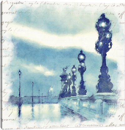 Paris in Blue II Canvas Art Print