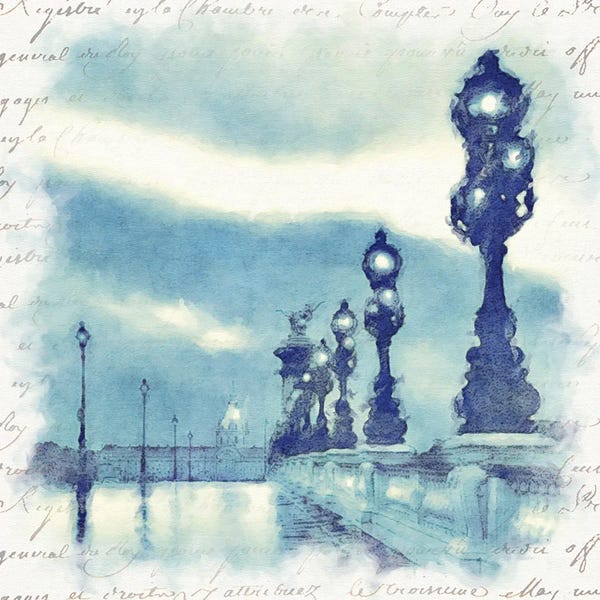 Noah Bay: Paris in Blue II by Noah Bay
