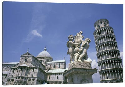 Piazza del Duomo (Cathedral Square), Pisa, Tuscany Region, Italy Canvas Art Print - Leaning Tower of Pisa