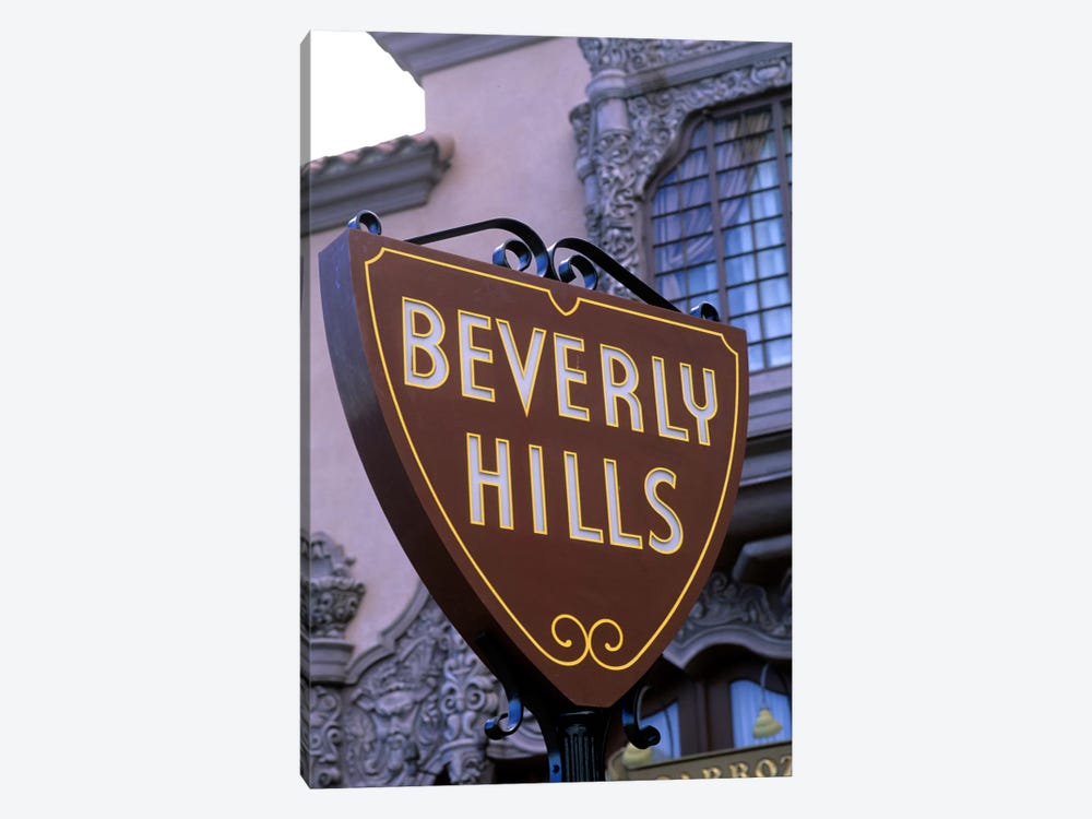 Beverly Hills Street Sign, Los Angeles County, California, USA by Bill Bachmann 1-piece Art Print