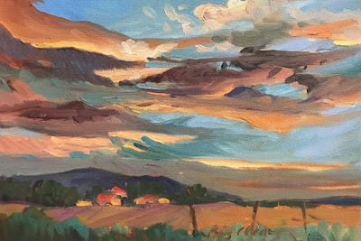 Barbara Cleary - Canvas Prints: Maine Sky by Barbara Cleary