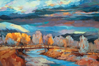 Barbara Cleary - Canvas Prints: Rio Pueblo River by Barbara Cleary