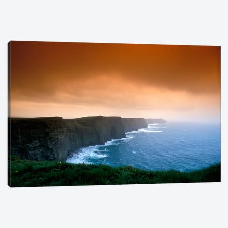 Cliffs Of Moher, County Clare, Munster Province, Republic Of Ireland Canvas Print #BBE1} by Brent Bergherm Canvas Art Print