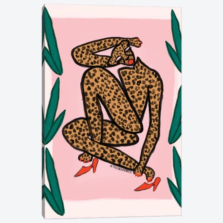 Matisse Cheetah Canvas Print #BBH200} by Bouffants & Broken Hearts Canvas Print