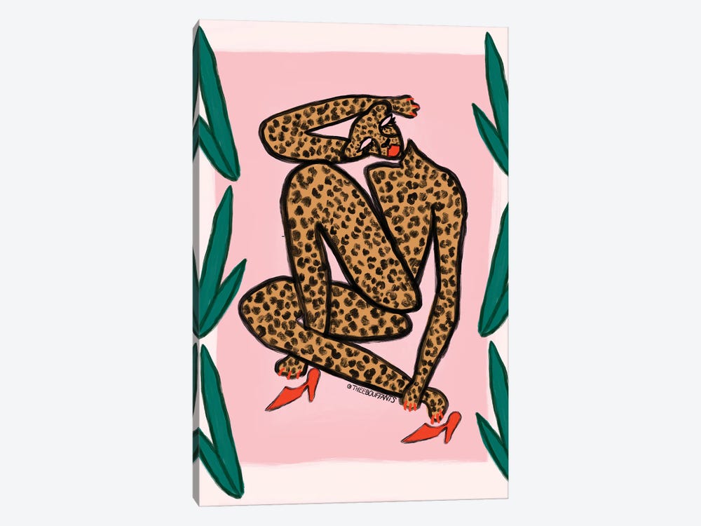 Matisse Cheetah by Bouffants & Broken Hearts 1-piece Canvas Art Print