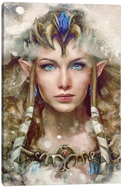The Epic Princess Canvas Art Print - Zelda