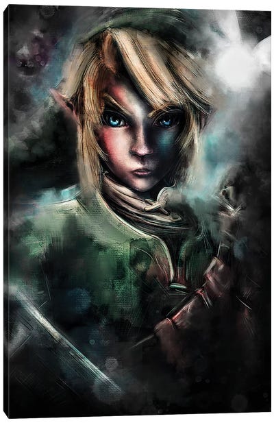 The Epic Warrior Canvas Art Print - The Legend Of Zelda
