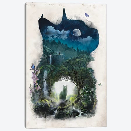 The Realm Of Cats Canvas Print #BBI104} by Barrett Biggers Canvas Wall Art