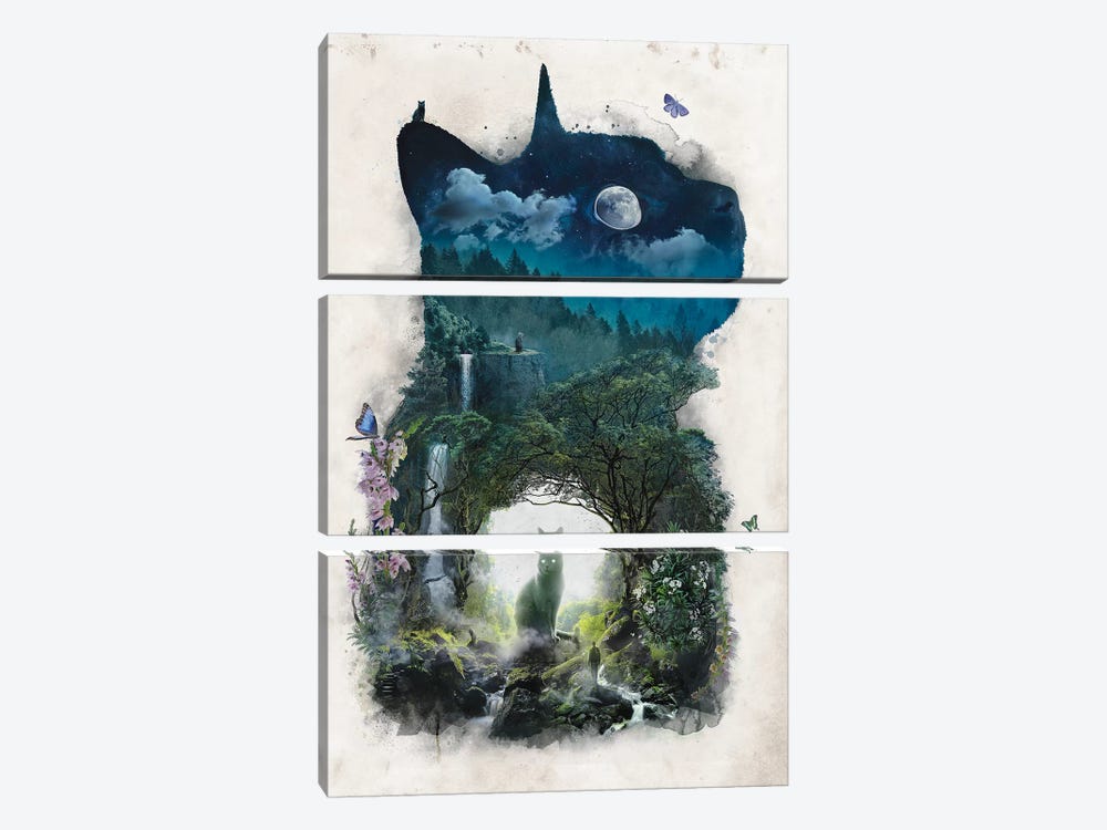 The Realm Of Cats 3-piece Art Print