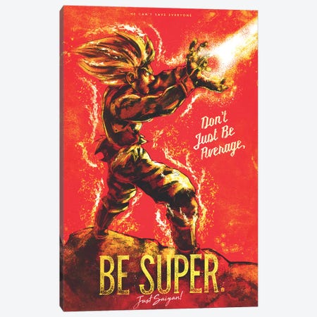 Be Super Canvas Print #BBI10} by Barrett Biggers Canvas Wall Art