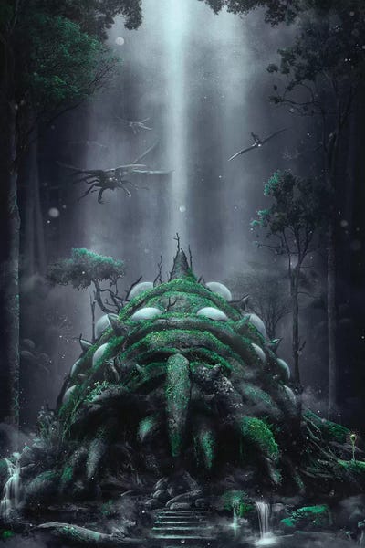 The Fungus Forest by Barrett Biggers framed wall art