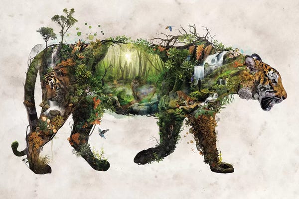 Barrett Biggers: Surreal Tiger by Barrett Biggers