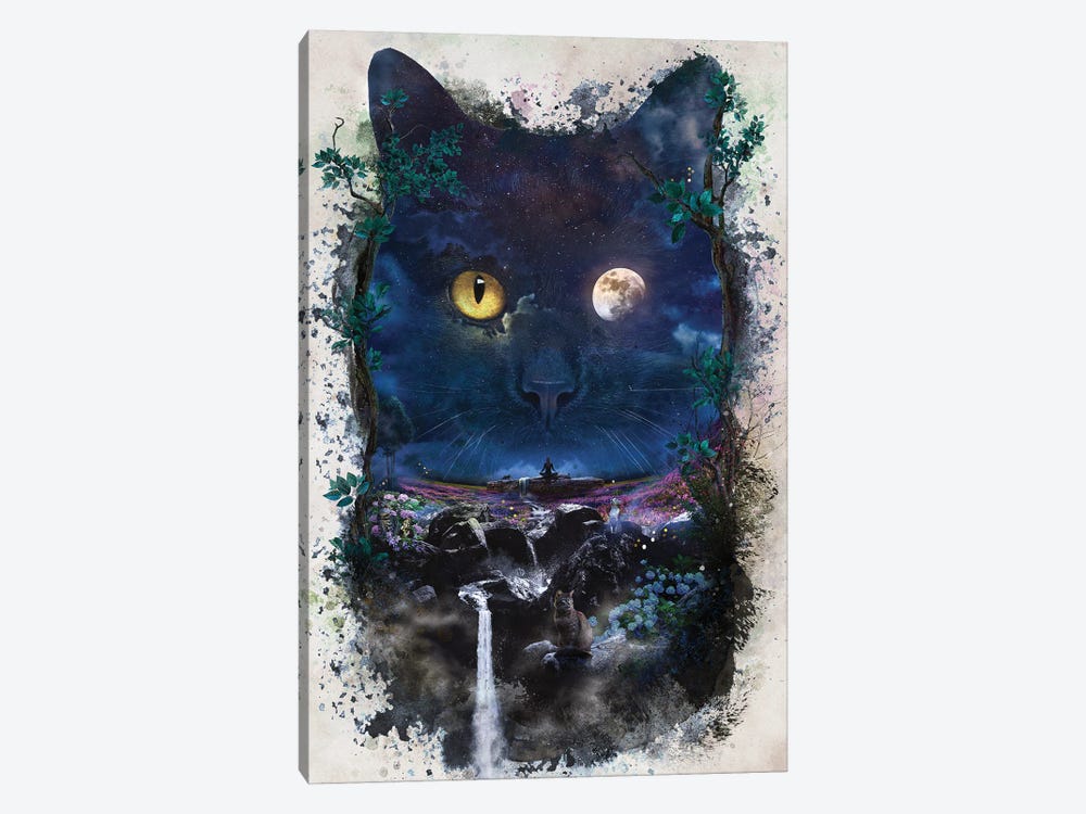 Night Cat by Barrett Biggers 1-piece Art Print