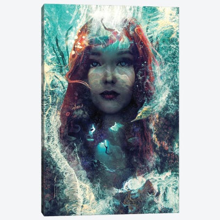 Mermaid Canvas Print #BBI136} by Barrett Biggers Art Print