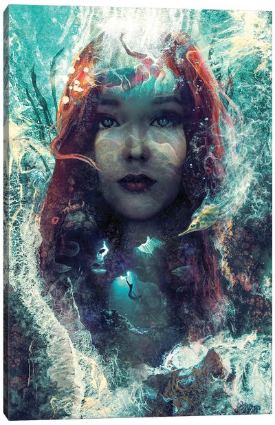 Mermaid Canvas Art Print - Barrett Biggers