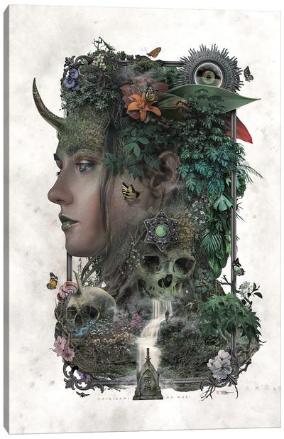 Goddess Of Death Canvas Art Print - Barrett Biggers