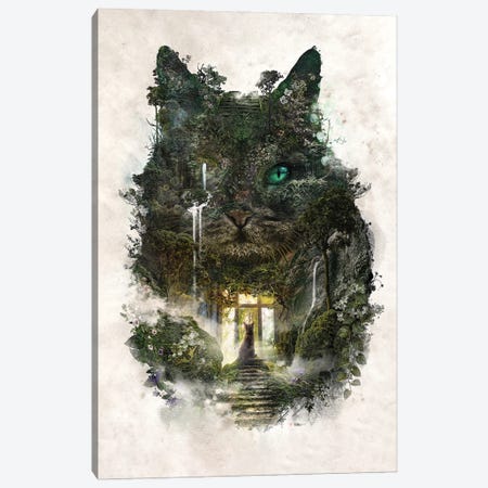 Cat Dreams Of Leaving Canvas Print #BBI141} by Barrett Biggers Canvas Art Print