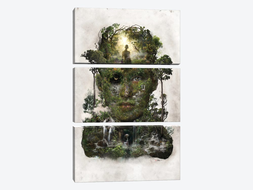 Forest Of Space Time by Barrett Biggers 3-piece Art Print