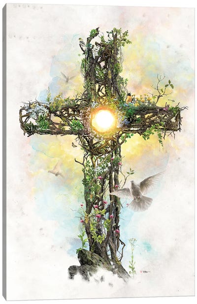 Cross Of Christ Canvas Art Print - Barrett Biggers