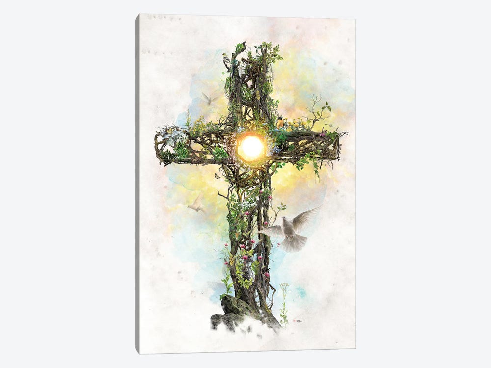 Cross Of Christ by Barrett Biggers 1-piece Canvas Artwork