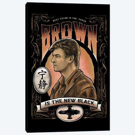 Brown Is The New Black Canvas Print #BBI14} by Barrett Biggers Canvas Art Print
