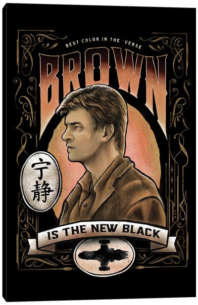 Brown Is The New Black Canvas Art Print - Barrett Biggers