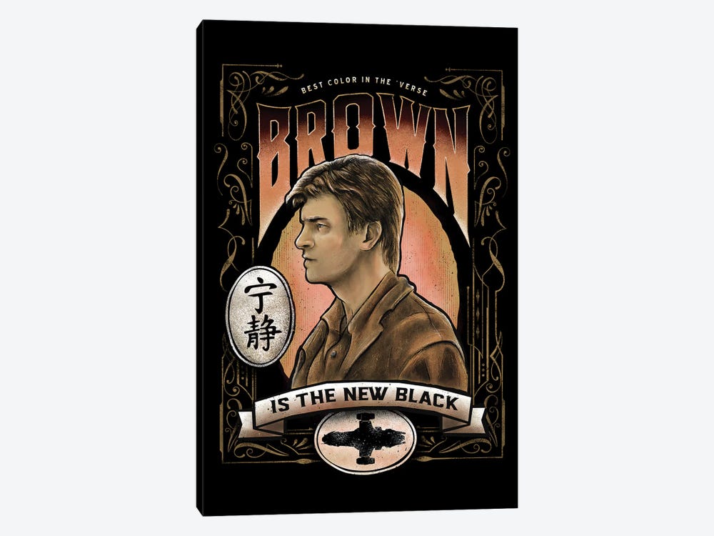 Brown Is The New Black by Barrett Biggers 1-piece Canvas Art Print