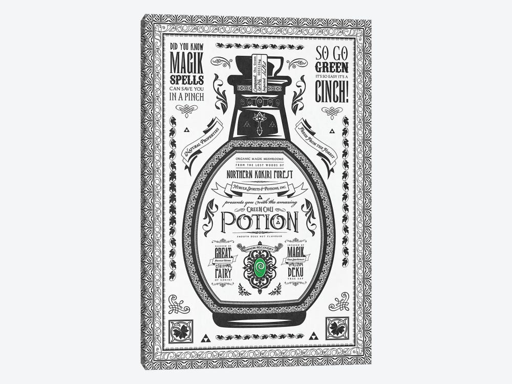 Green Potion by Barrett Biggers 1-piece Canvas Art Print