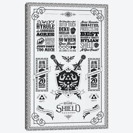 Heroic Shield Canvas Print #BBI46} by Barrett Biggers Canvas Art
