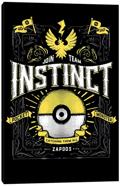 Instinct Canvas Art Print - Pokémon